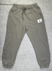 NIKE Air JORDAN WOMENS FLIGHT FLEECE SWEATPANTS PANTS BEIGE DD7001-320 M - Picture 1 of 12