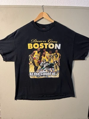 Vintage 2010 Los Angeles Lakers NBA Champions Boxing Celtic Shirt XL Kobe RARE - Image 1 of 4