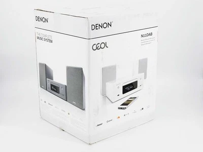 Denon CEOL N11 DAB Kompaktanlage mit CD- und USB-Player, WLAN, weiß - Bild 1 von 2