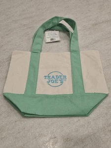 Trader Joe's Pastel Mini Canvas Tote Bags 2025 - LIMITED EDITION - Free Shipping - Picture 1 of 6