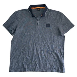 Hugo Boss Polo Shirt Short Sleeve Regular Y2K Blue Mens 2XL - Picture 1 of 7