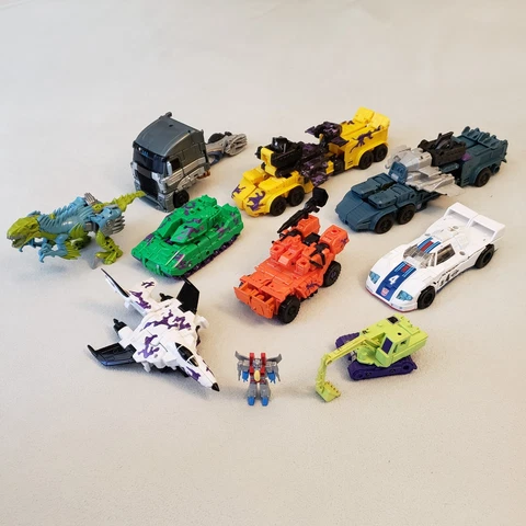 Transformers Action Figure Lot Bruticus Swindle Brawl Onslaught Blast Off Jazz Cover