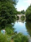 Photo 6X4 Fishing By The River Medway At Teston Teston Medieval Bridge Is C2011