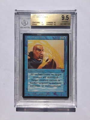 BGS 9.5 | Anti-Magic Aura | MtG Legends | Gem Mint (PSA CGC 10) - Image 1 of 2