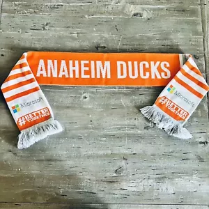 Anaheim Ducks NHL Hockey & Microsoft collaborazione X-over merch *sciarpa* loghi - Foto 1 di 12