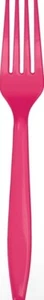 Hot Magenta Cutlery Forks 24CT - Picture 1 of 1