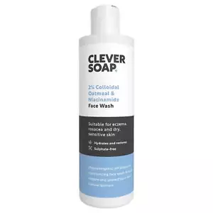 Clever Soap 2% Colloidal Oatmeal & Niacinamide Face Wash - Hydrating Cleanser - Picture 1 of 7