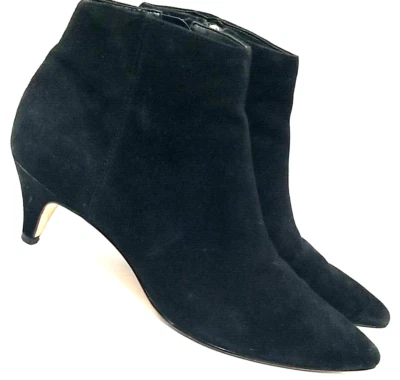 Sam Edelman Kinzey Botines Mujer 6.5M Negro Gamuza Gatito Tacón Cremallera Lateral   Foto 1 de 4