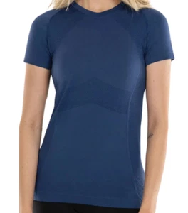 Anique Damen Signature Kurzarm Rundhals Blaubeere X Small - Bild 1 von 12