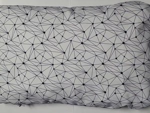 Ikea LURVIG Cushion, black triangles, water-resistant 18×29 " For Dogs/Cats NWOT - Picture 1 of 1