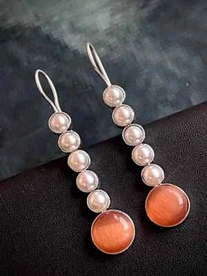 Sterling Monalisa Stone Earring - Image 1 of 2