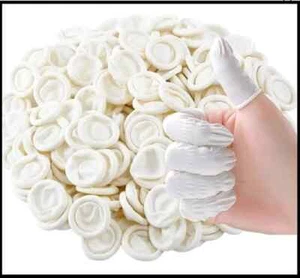 (420er Pack) Einweg Latex Fingerbetten mittelgroß antistatisch LANGLEBIG HANDARBEIT - Bild 1 von 3