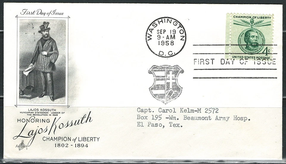 Mint US Year of 1958 First Day Cover Scott#1117. - Image 1 of 1