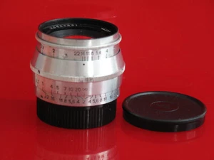 Jupiter 8 50mm f:2 Chrom Objektiv mit Kappen in Leica M39 Mount, US VERKÄUFER "LQQK" - Bild 1 von 3