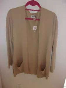 CHICO'S DESIGN - GRÖSSE 1 HELLBRAUNER STRICKJACKE PULLOVER FÜR DAMEN - Bild 1 von 2