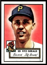 1983 Topps 1952 Reprint Series Ed Fitz Gerald Pittsburgh Pirates #236
