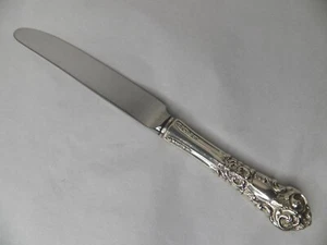  REED & BARTON FRENCH RENAISSANCE STERLING SILVER HANDLE DINNER KNIFE 9 1/8"  - Picture 1 of 3