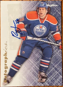 2012-13 Fleer Retro Autographics 1996-97 Ryan Jones #96-RJ Edmonton Oilers - Picture 1 of 2