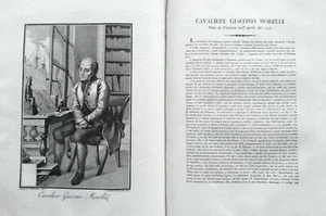 1818 INCISIONE CAVALIERE GIACOMO MORELLI VENEZIA - Foto 1 di 1