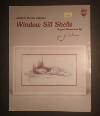 Jewels Of The Sea Collection Windowsill Shells Original Watercolors By Janet Pow - Image 1 of 3