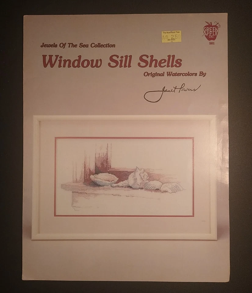 Jewels Of The Sea Collection Windowsill Shells Original Watercolors By Janet Pow - Image 1 of 3