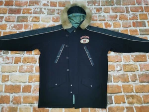 Chevignon Vintage Universidad Abrigo PARKA Kern Condado Azul Talla: L Punta Top - Imagen 1 de 12