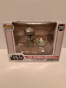 FUNKO POP! Mandalorian With Child #390 - Picture 1 of 6