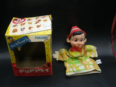 Marioneta de mano vintage de Walt Disney de Gund.  #691 Pinocho con caja original Foto 1 de 4
