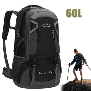 60L Herren Rucksack Damen Wasserdicht Freizeit Sport Arbeit Schulrucksack DE - Bild 1 von 14