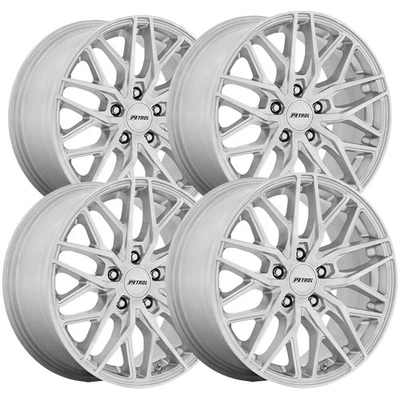 (Set of 4) Petrol PE004 P3E 19x8.5 5x110 +40mm Brushed Wheels Rims 19" Inch - Image 1 of 4