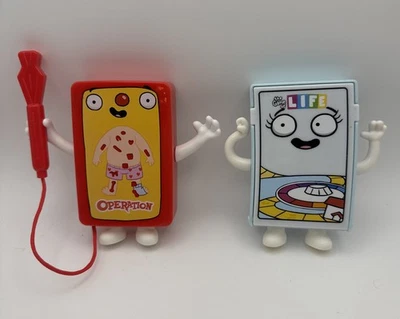 Vintage Hasbro Operation Handheld Magnetic Game Toy Travel Mini + game of life  - Image 1 of 4