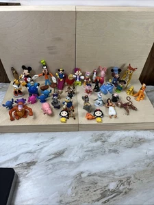 vintage disney toy figure lot Mickey Pluto Goofy Bambi Tale spin Scrooge Mcduck - Picture 1 of 14