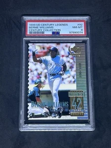 1999 Upper Deck Century Legends #92 Bernie Williams Century 100/100 PSA 8 - Picture 1 of 2