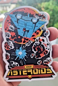 Magnete Calamita Frigorifero in legno Videogame Atari Asteroids Funky Chunky - Imagen 1 de 3
