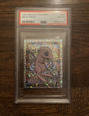 Merlin Pokemon 1999 nuevo prisma PSA 8 Foto 1 de 4