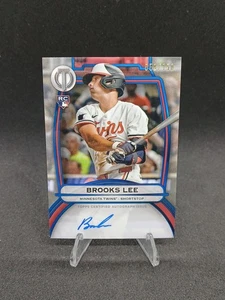2025 Topps Tribute Blue Auto #TA-BL Brooks Lee (RC) /150 Minnesota Twins - Picture 1 of 7
