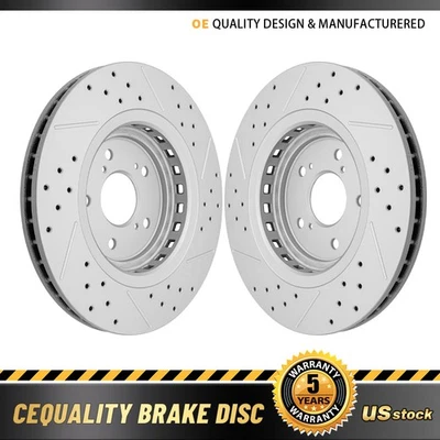 Rotores de freno de disco perforados delanteros 320 mm para Acura MDX 2014-2016 TLX 2015-2020 Foto 1 de 4