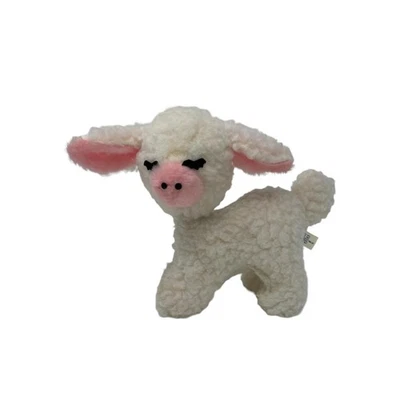 Vintage Plush Sheep Lamb Music Box by Pussy Cat Toy Company with Moving Head - Image 1 of 4