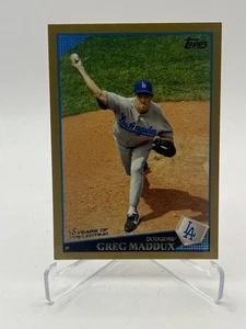 2009 TOPPS GREG MADDUX GOLD PARALLEL #D 0886/2009 SP HOF - Picture 1 of 1