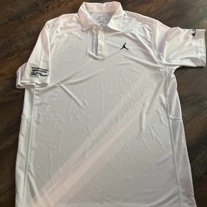 Rara polo grande uomo Jordan Nike Dri Fit Delta Airlines White Plains Hospital - Foto 1 di 8