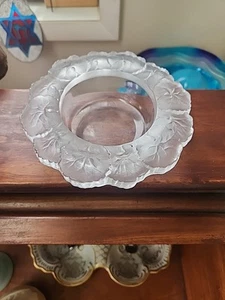 Lalique Crystal Honfleur Geranium Bowl - Picture 1 of 10