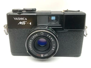 Yashica MF-1 Point&Shoot con lente Yashica 38 mm 1:2.8!¡Flash defectuoso! Cámara analógica - Imagen 1 de 4