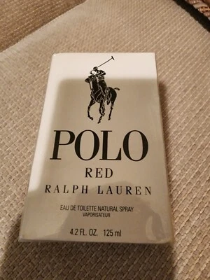 POLO ROJO por Ralph Lauren 4.2 OZ Colonia EDT para Hombres Spray Nuevo en Caja BLANCA Foto 1 de 2