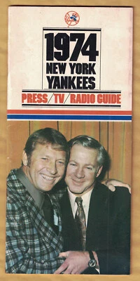 11974 New York Yankees Prensa TV Radio Gudie Media Mickey Mantle Whitey Ford Foto 1 de 4