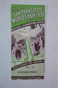 Große Nordbahn 1939 Besuch der SF Weltausstellung mit der Bahn Prospekt - Bild 1 von 4