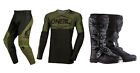 O'Neal 2024 Mayhem Hexx Offroad MX Jersey Pant Element Boot Combo Black/Green  