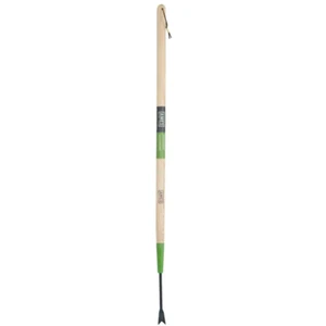 36 in. Wood Long Handle Forged Dandelion Two-Handed Garden Weeder Very Nice - Picture 1 of 7