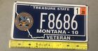 *License Plate, Montana, Veteran, F 8686