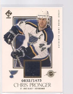 CHRIS PRONGER JERSEY 832/1475 2003 PACIFIC PRIVATE STOCK HOCKEY - Picture 1 of 2