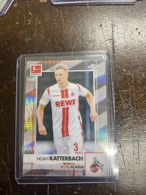 Noah Katterbach 2020-21 Topps Chrome Bundesliga Hyper /199 - Image 1 of 4